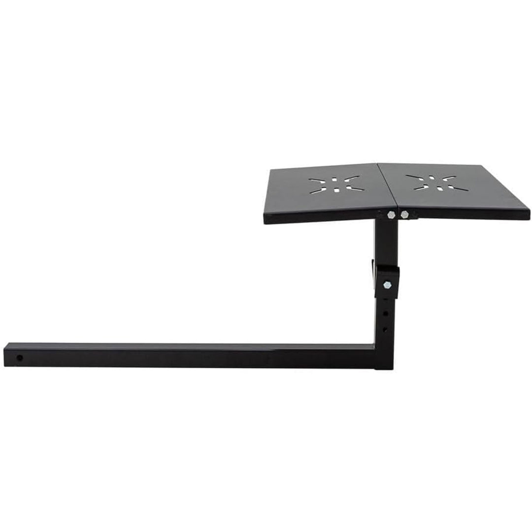 Tow Tuff Folding Work Bench, Heavy-Duty Steel Hitch-Mount Table, 24 x 22 Inch