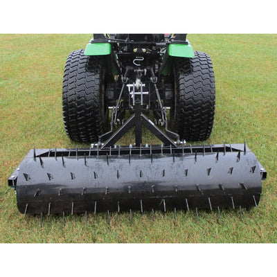Field Tuff 48" 3-Point Spike Aerator for 0 & 1 Tractors, Heavy-Duty Steel, Black - VMInnovations