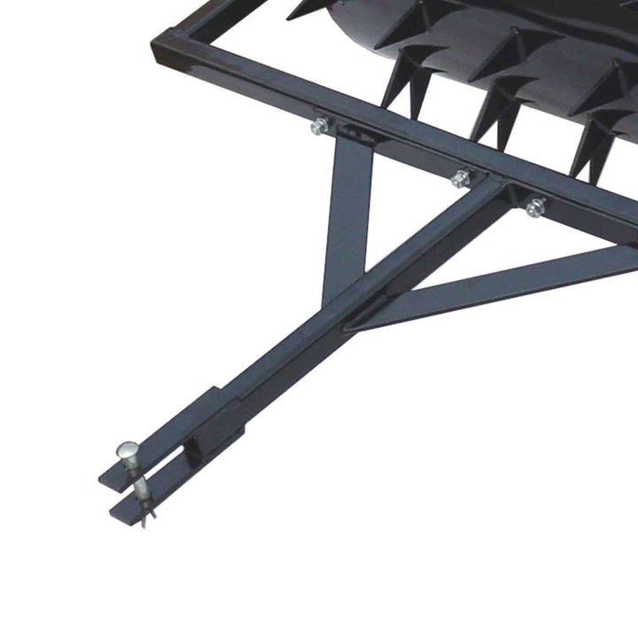 Yard Tuff 48" Wide Drum Spike Aerator w/Pin Style Hitch for Gardening (Open Box)