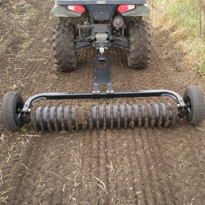 Field Tuff Cultipacker 72" 3 Point Hitch Durable Soil Preparation Tool, Black - VMInnovations