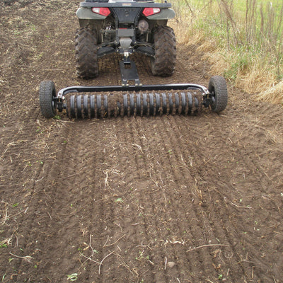 Field Tuff Cultipacker 48" 3 Point Hitch Durable Soil Preparation Tool, Black - VMInnovations