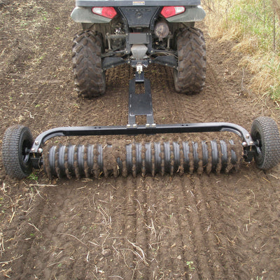 Field Tuff Cultipacker 48" 3 Point Hitch Durable Soil Preparation Tool, Black - VMInnovations