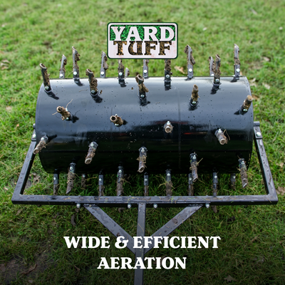 Yard Tuff Drum Plug Style Aerator Tow-Behind UTV or ATV Steel Blade, 36" Wide