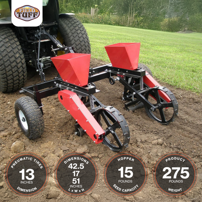 Field Tuff 3-Point Corn and Bean Planter with Adjustable Row Width 14" to 36.6" - VMInnovations