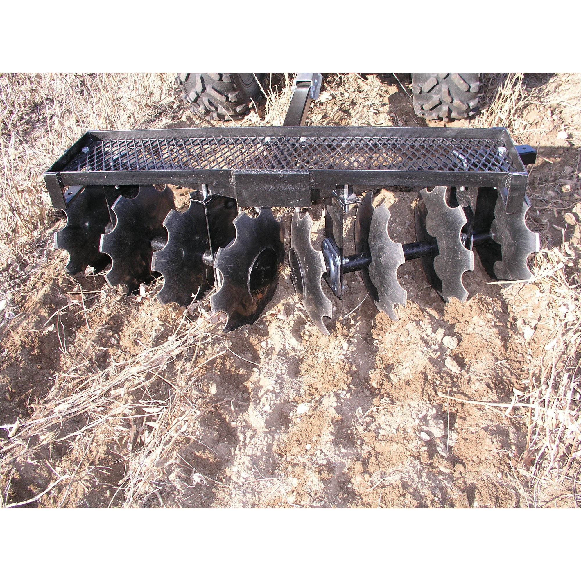 Field Tuff 51 Inch ATV Single Gang Heavy Duty Steel Disc for Cultivating, Black - VMInnovations