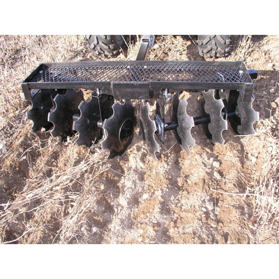 Field Tuff 51 Inch ATV Single Gang Heavy Duty Steel Disc for Cultivating, Black