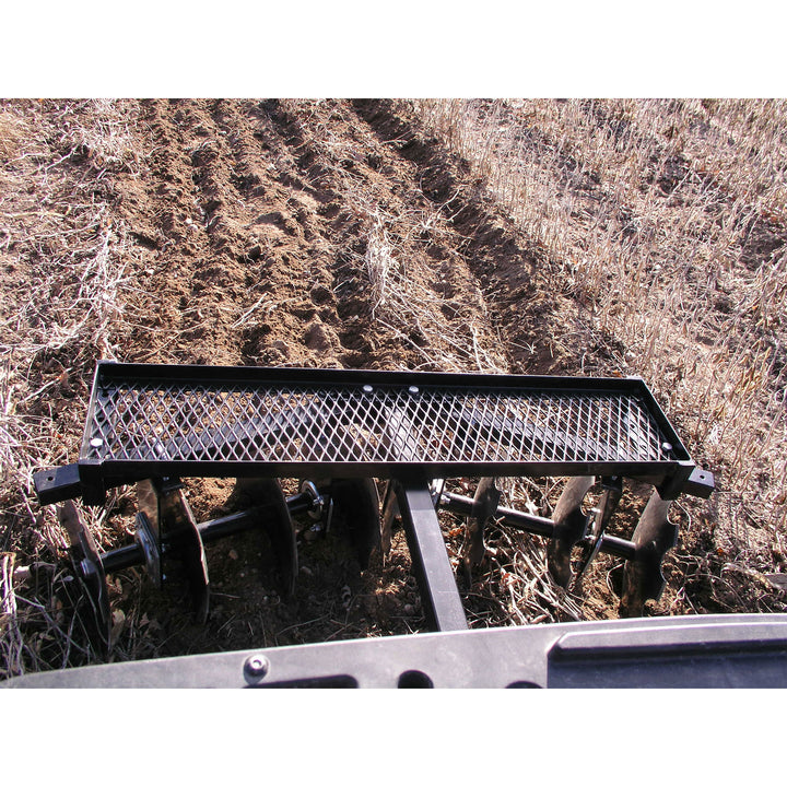 Field Tuff 51 Inch ATV Single Gang Heavy Duty Steel Disc for Cultivating, Black