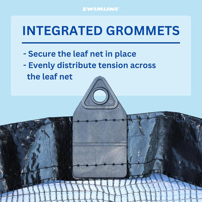 Swimline 16x32 Rectangle In Ground Swimming Pool Leaf Net Cover (Open Box)