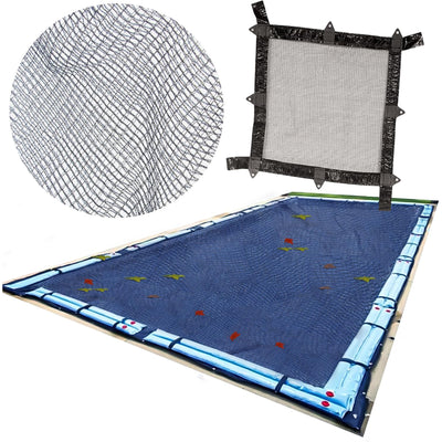 Swimline 16x32 Rectangle In Ground Swimming Pool Leaf Net Cover (Open Box)
