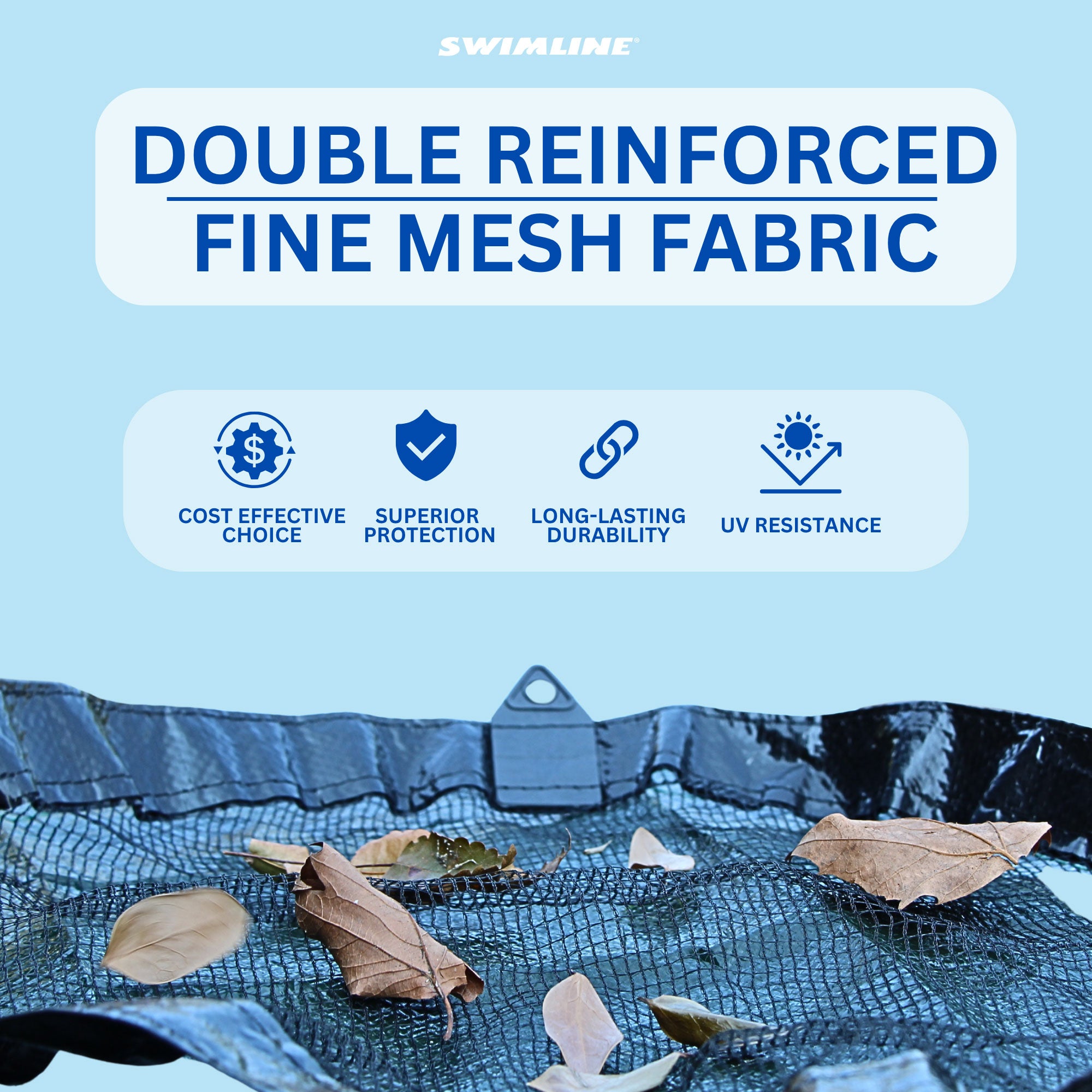 Swimline Hydrotools Leaf Net Winter Pool Cover for 18 Ft Above Ground Pools - Thumbnail 5