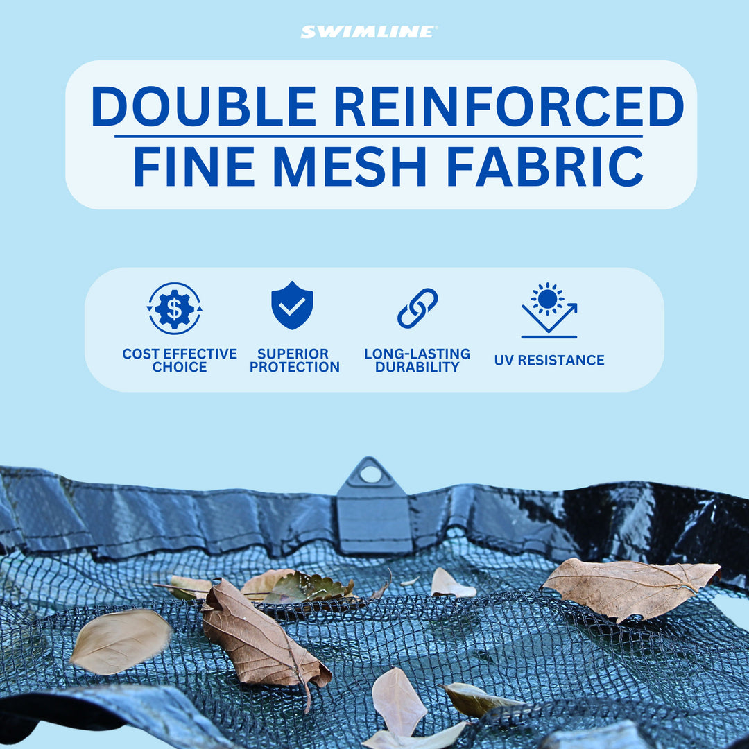 Swimline Hydrotools Leaf Net Winter Pool Cover for 15x30 Ft Above Ground Pools