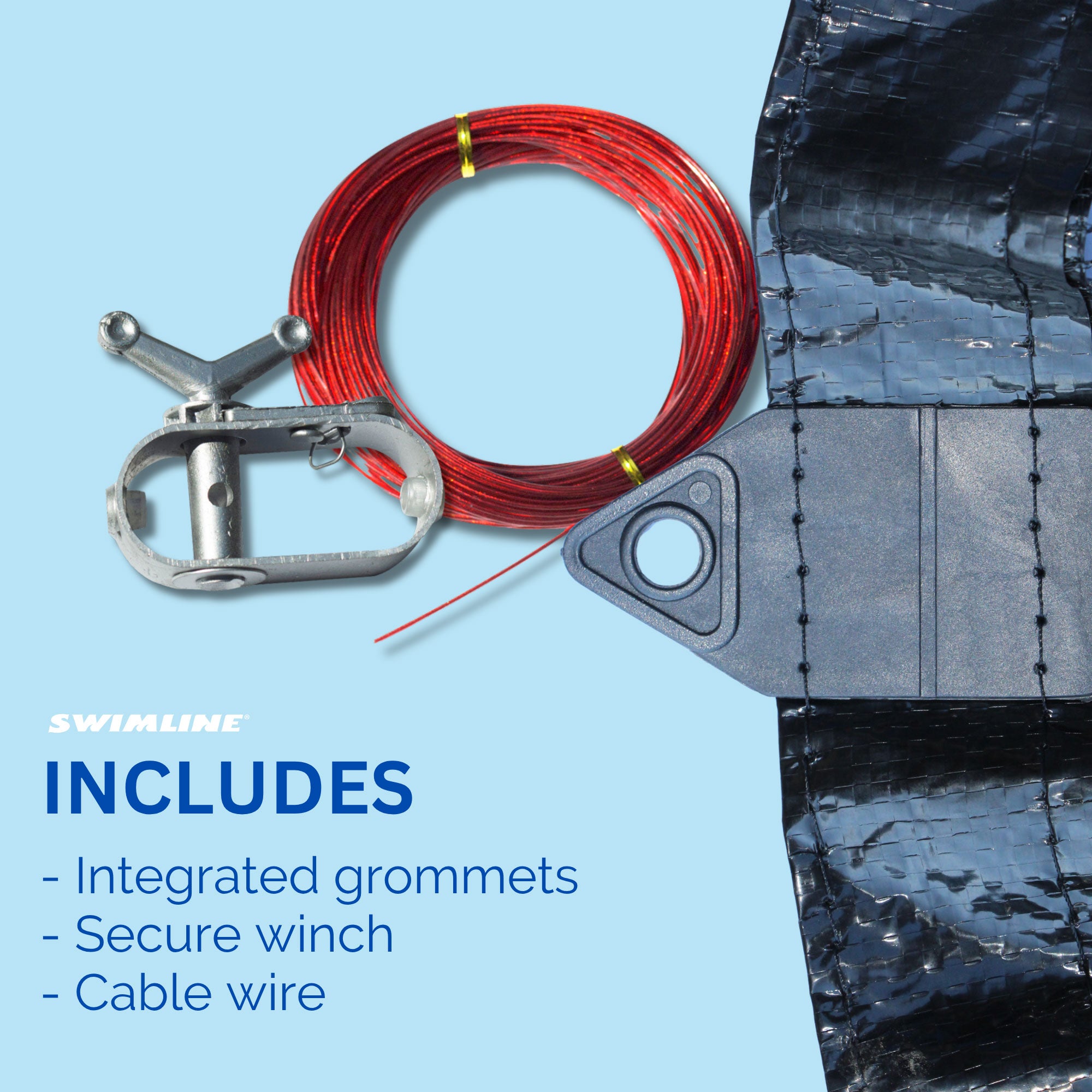 Swimline Hydrotools Leaf Net Winter Pool Cover for 18 Ft Above Ground Pools - Thumbnail 4