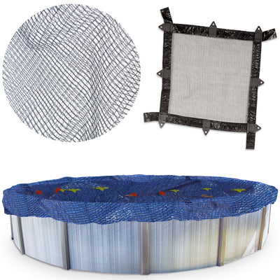 Swimline 18' Round Above Ground Pool Leaf Net Winter Cover (Open Box) (3 Pack) - VMInnovations