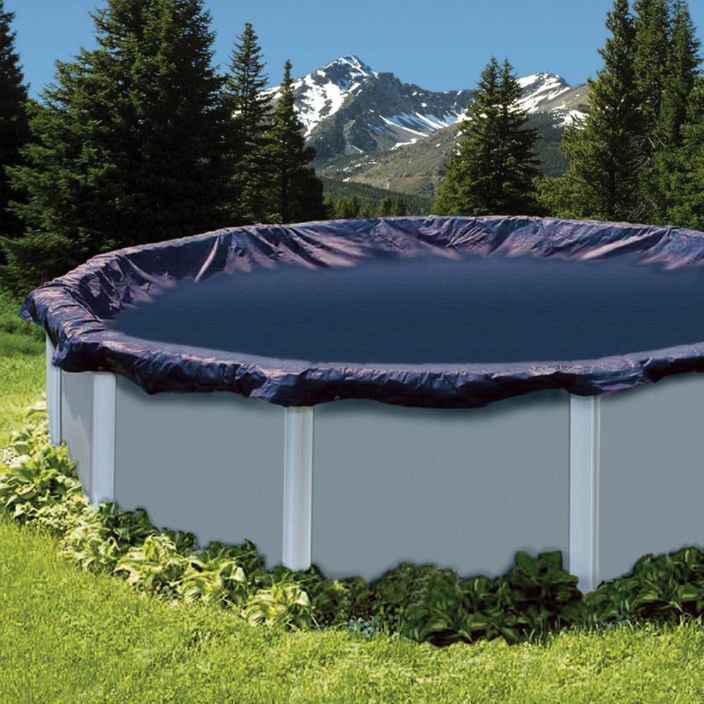 Swimline 28' Round Above Ground Swimming Pool Leaf Net Cover for Winter Cover - VMInnovations