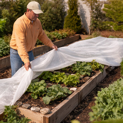 DeWitt 4 Pack 10 feet x 12 feet N-Sulate Frost Protection Reusable Plant Cover