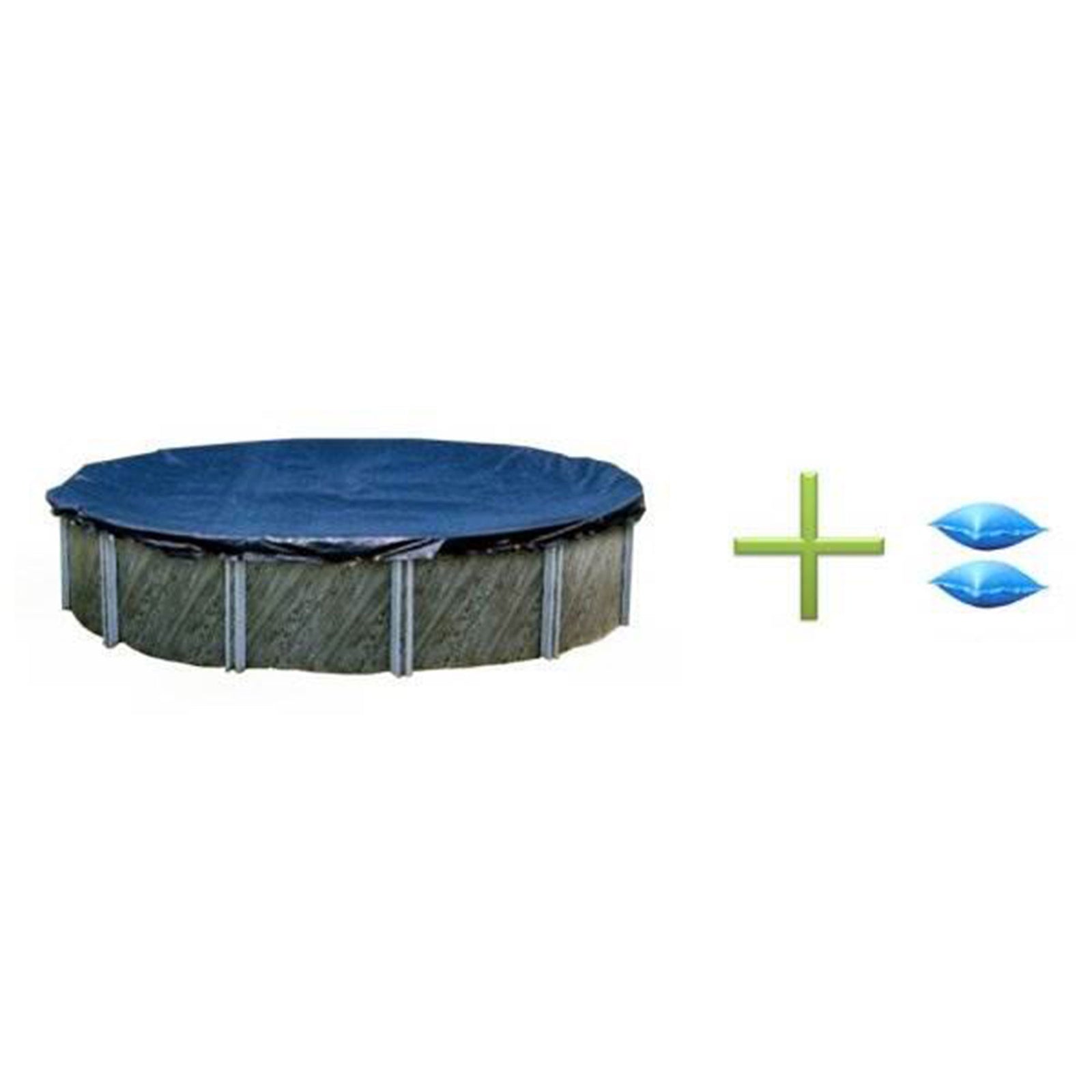New Winter Above Ground Round Swimming Pool Cover 28' + 2 4x8 Air Pillows - VMInnovations