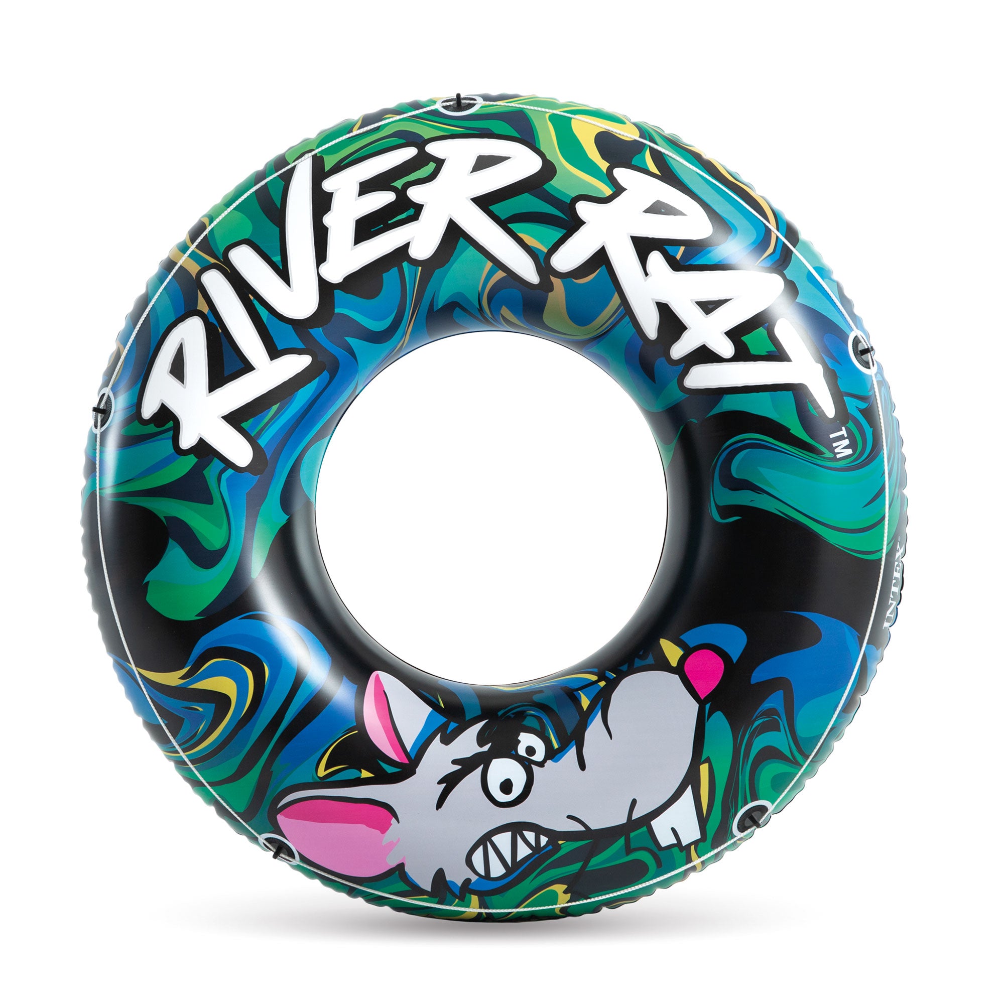 INTEX River Rat Inflatable Floating Tube Raft (Open Box) (5 Pack)