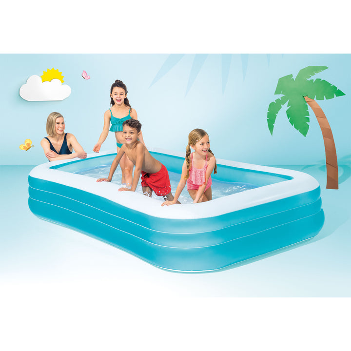 Intex Swim Center 72x120" Family Backyard Inflatable Kiddie Swimming Pool (Used)