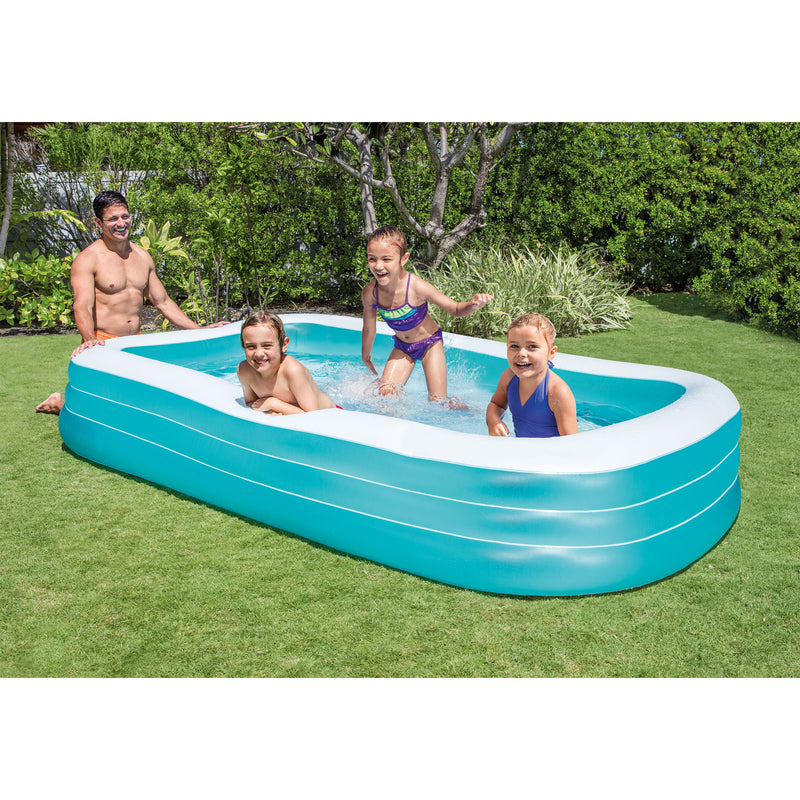 Intex Swim Center Family Backyard Inflatable Kiddie Swimming Pool, Color Varies
