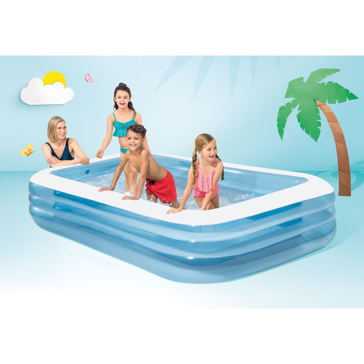 Intex Swim Center 72x120" Family Backyard Inflatable Kiddie Swimming Pool (Used)