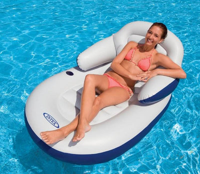 INTEX Comfy Cool Inflatable Floating Lounge Chair - Open Box