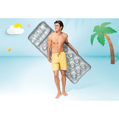 Intex 18-Pocket Mattress Suntanner Pool Lounger w/ Headrest (4 Pack) | 58894EP