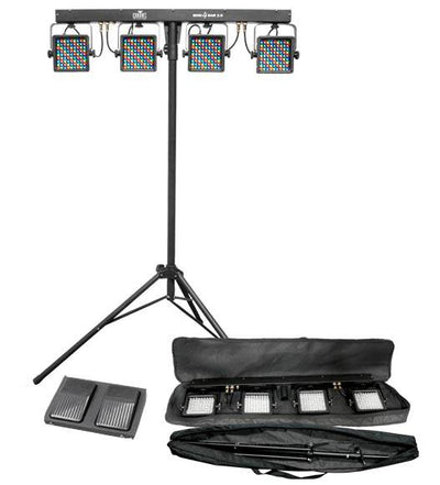 CHAUVET DJ MINI 4BAR 2.0 LED Stage Wash Light + Hurricane H901 Fog/Smoke Machine