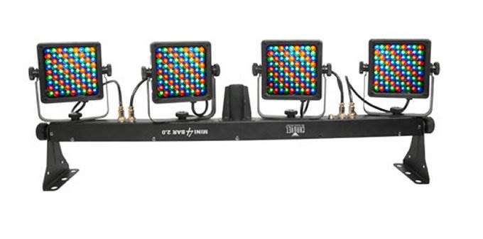 CHAUVET DJ MINI 4BAR 2.0 LED Stage Wash Light + Hurricane H901 Fog/Smoke Machine