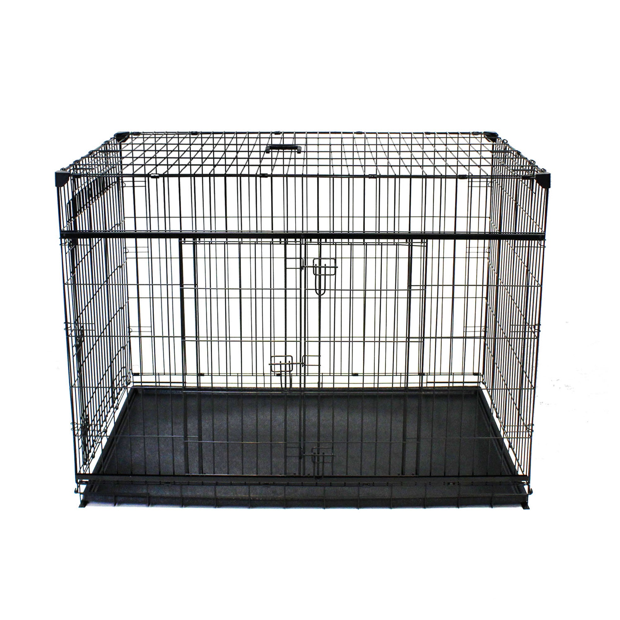 Lucky Dog Dwell Series 30" S/M Kennel Secure Fenced Pet Dog Crate, Black (Used) - VMInnovations