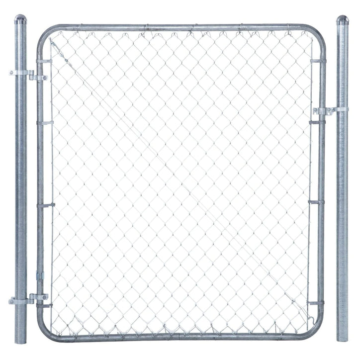 Adjust-A-Gate Fit-Right Adjustable Gate Kit with Round Corner Frame, Gray (Used)