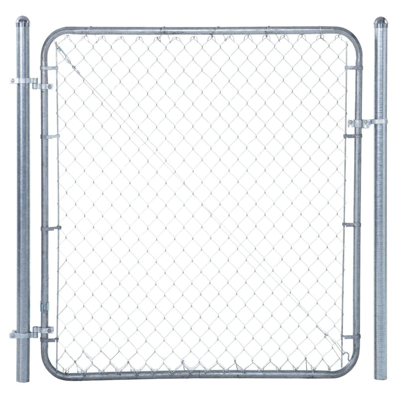 Adjust-A-Gate Fit-Right Adjustable Walk Gate w/Round Corner Frame,Gray(Open Box)