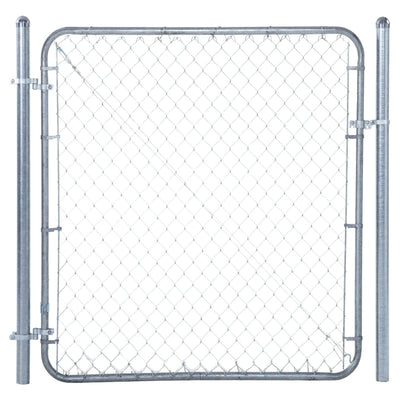 Adjust-A-Gate Fit-Right Adjustable Gate Kit with Round Corner Frame, Gray (Used) - VMInnovations