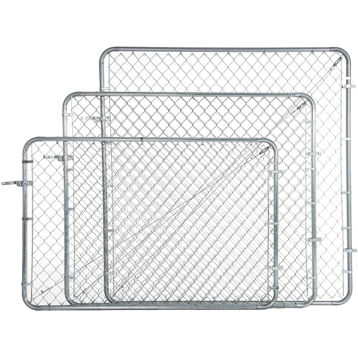 Adjust-A-Gate Fit-Right Adjustable Walk Gate Kit w/Corner Frame, Gray(For Parts)