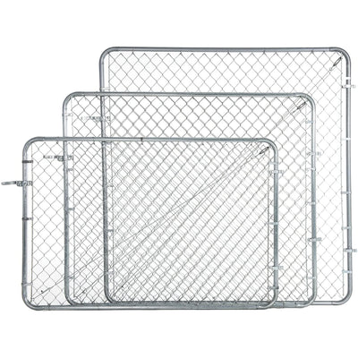Adjust-A-Gate Fit-Right Adjustable Gate Kit with Round Corner Frame, Gray (Used) - VMInnovations