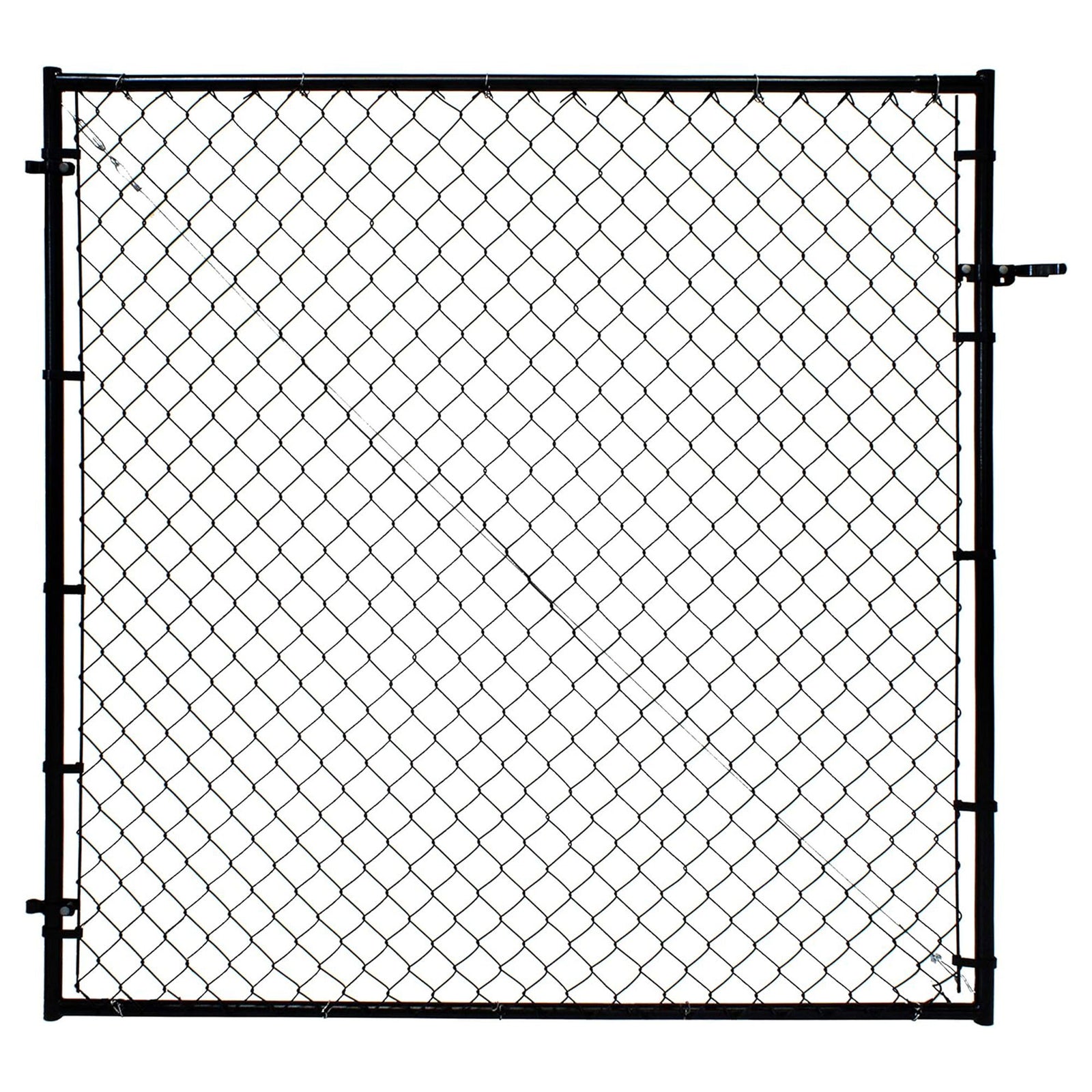 Adjust-A-Gate Fit-Right Adjustable Steel Frame Square Corner Gate Kit, Black - VMInnovations