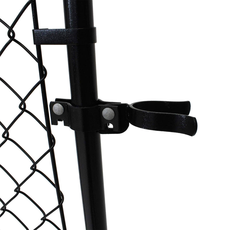 Adjust-A-Gate Fit-Right Adjustable Steel Frame Square Corner Gate Kit, Black
