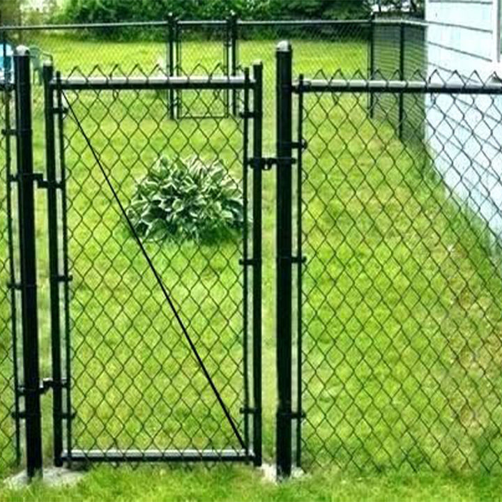 Adjust-A-Gate Adjustable Chain Link Gate w/Square Corner Frame, Black(For Parts)