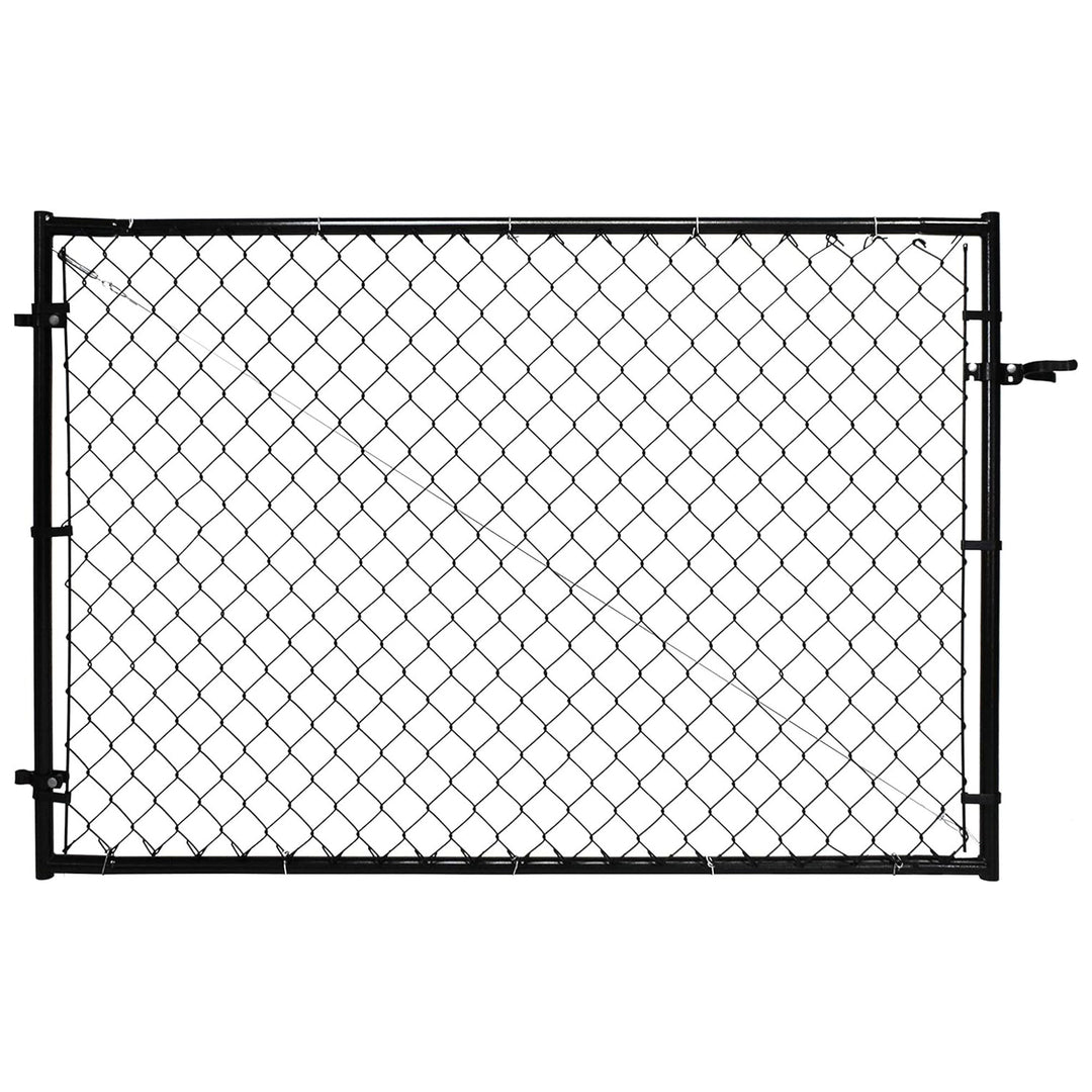 Adjust-A-Gate Adjustable Chain Link Gate w/Square Corner Frame, Black(For Parts)