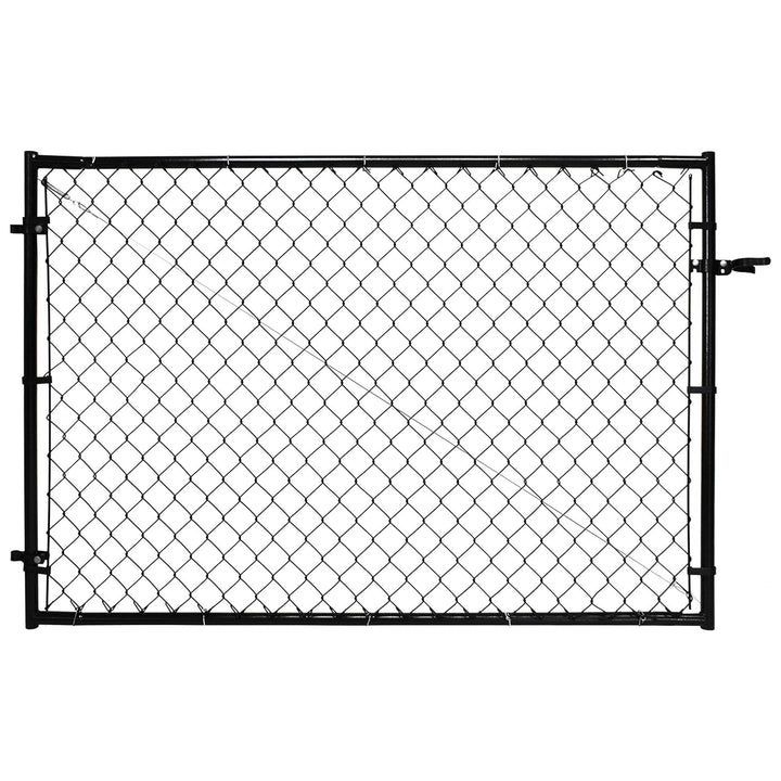 Adjust-A-Gate Adjustable Chain Link Gate w/Square Corner Frame, Black(For Parts)