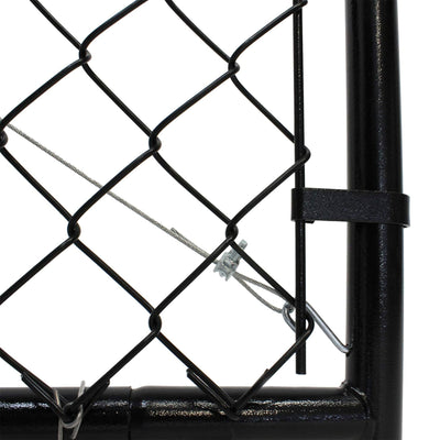 Adjust-A-Gate Fit-Right Adjustable Chain Link w/Square Frame,Black(Open Box)