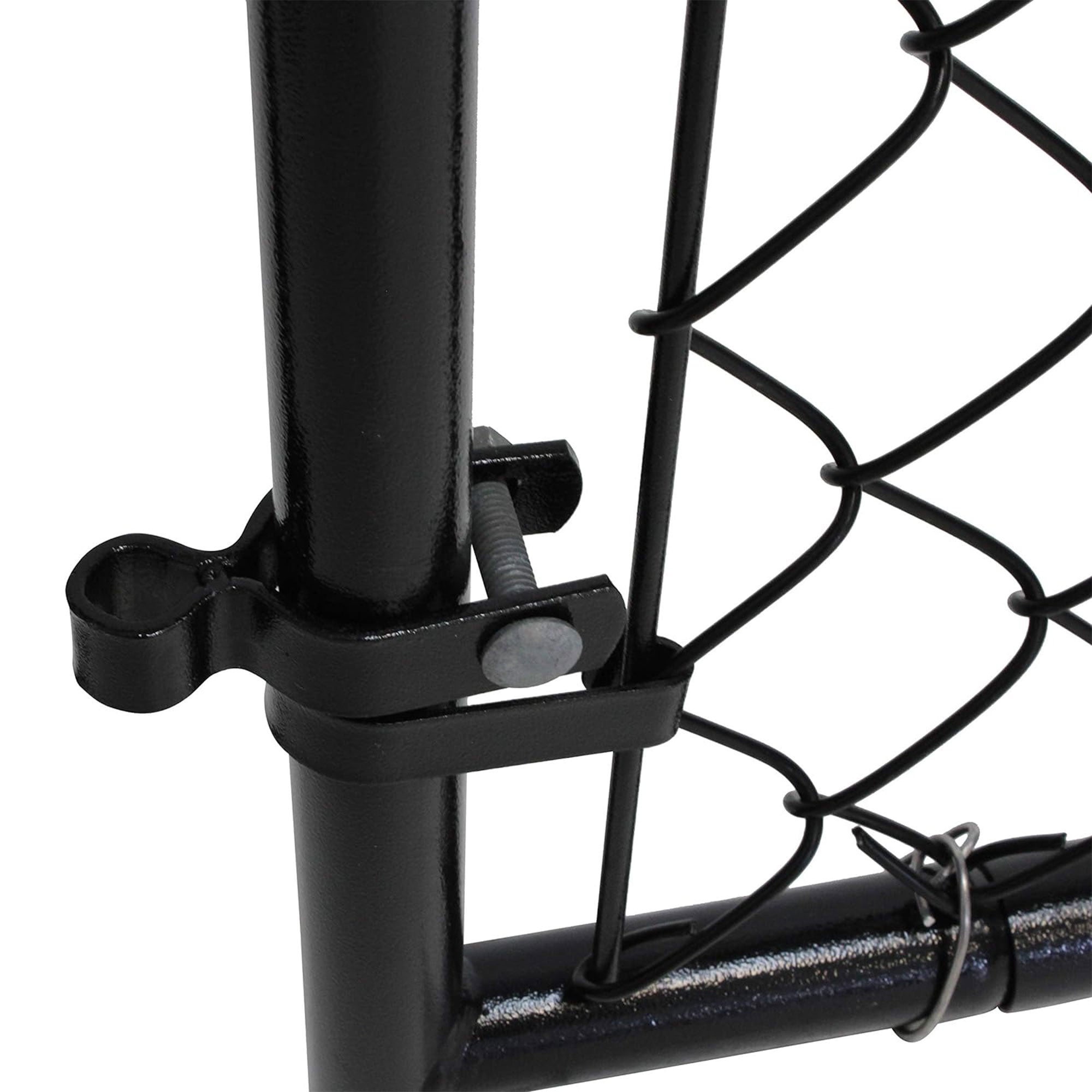 Adjust-A-Gate Fit-Right Adjustable Chain Link w/Square Frame,Black(Open Box) - VMInnovations