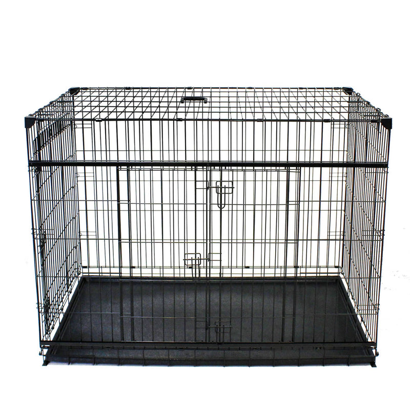 Lucky Dog 24 Inch Small Kennel Secure Fenced Pet Dog Crate, Black (Open Box)