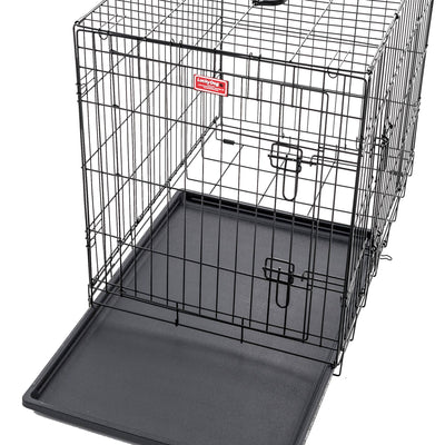 Lucky Dog Dwell Series 42 Inch Large Kennel Pet Dog Crate, Black (Open Box) - VMInnovations