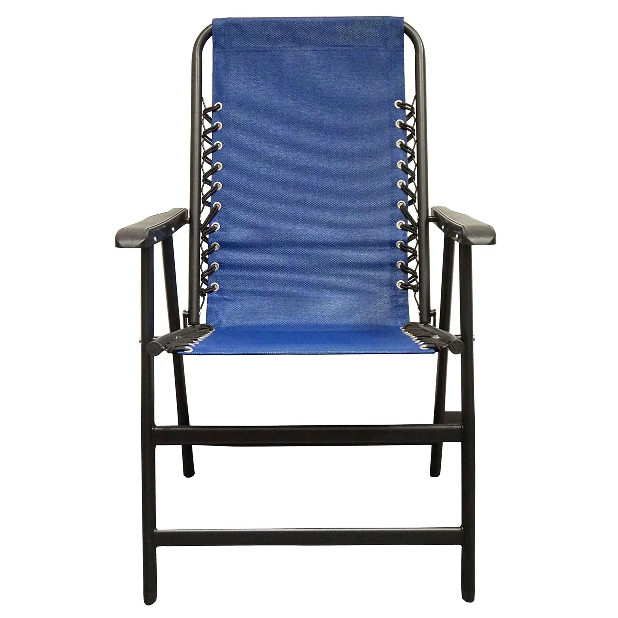 Caravan Canopy Portable Folding Sports Chair with Bungee System, Blue (Open Box) - VMInnovations