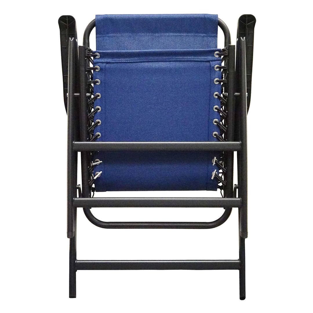 Caravan Canopy Portable Folding Sports Chair with Bungee System, Blue (Open Box) - VMInnovations