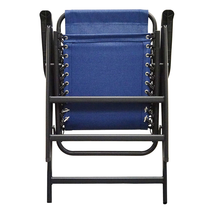 Caravan Canopy Portable Folding Sports Chair with Bungee System, Blue (Open Box) - VMInnovations