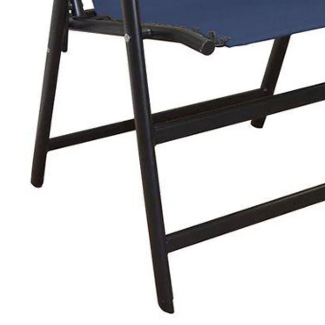 Caravan Canopy Portable Folding Sports Chair with Bungee System, Blue (Open Box) - VMInnovations