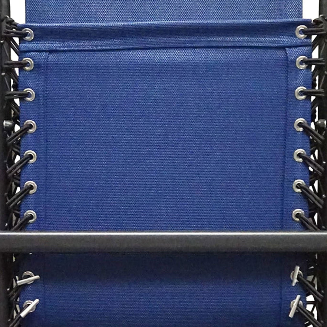 Caravan Canopy Portable Folding Sports Chair with Bungee System, Blue (Open Box) - VMInnovations