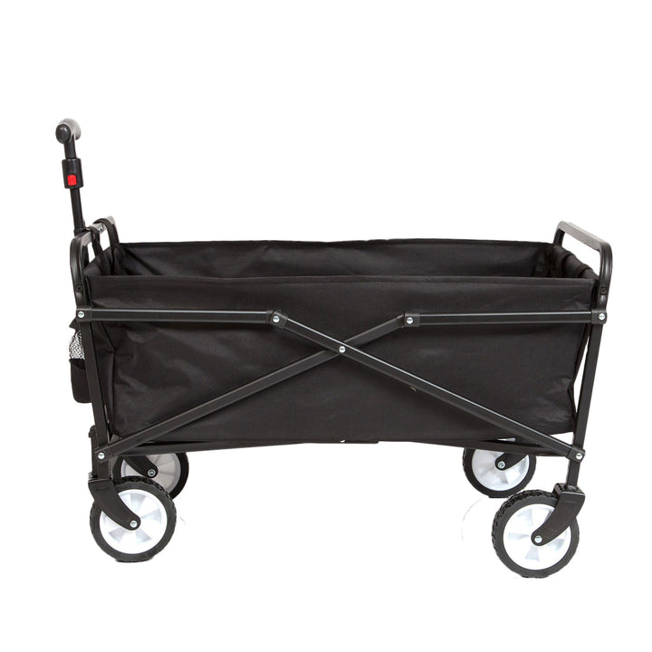 Seina Heavy Duty Compact Collapsible Garden Camping Wagon, Black (Open Box)