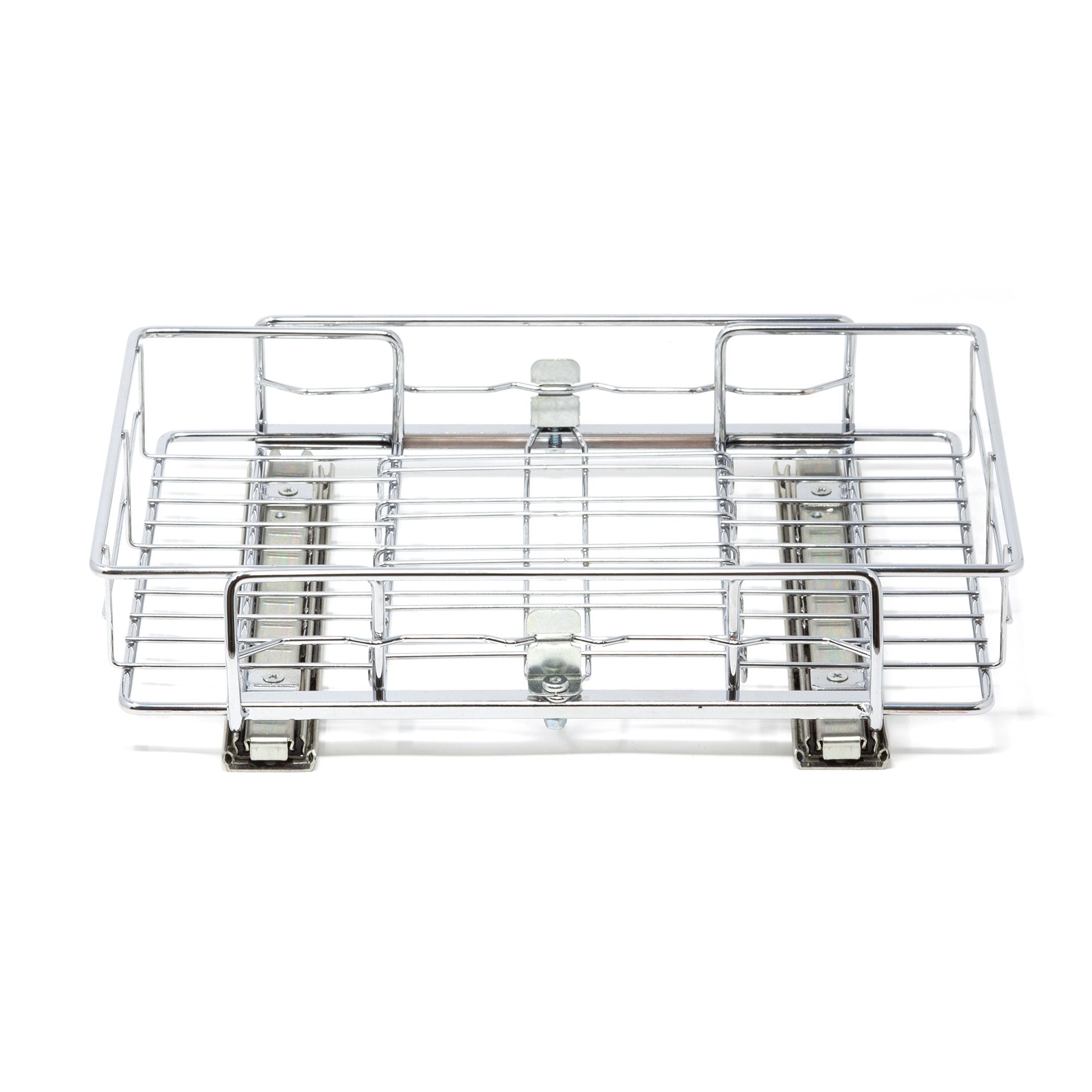 Origami 2SD-10 Kitchen Sliding Pullout Cabinet Storage Organizer, Silver, 2 Pack - VMInnovations